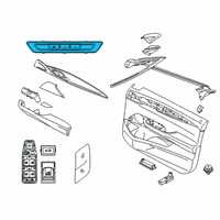 OEM 2018 BMW 540i Window Switch Diagram - 61316826757