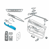 OEM 2018 BMW 640i xDrive Gran Turismo ARMREST, FRONT LEFT:514021 Diagram - 51-41-7-466-277