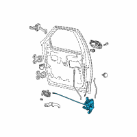 OEM 1998 Ford F-250 Latch Assembly Diagram - F75Z-1521813-A