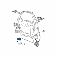 OEM Ford F-150 Heritage Latch Assembly Diagram - 8L3Z-15219A65-AB