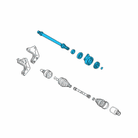 OEM 2007 Ford Escape Intermed Shaft Diagram - 6L8Z-3A329-D