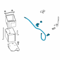 OEM 2017 Infiniti Q50 Cable Assembly-Battery To STARTOR Motor Diagram - 24110-6HB0A