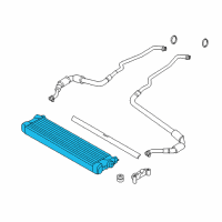 OEM 2017 BMW M6 Gran Coupe Engine Oil Cooler Diagram - 17-21-2-284-260