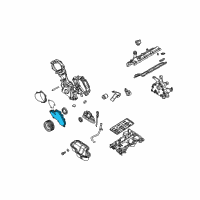OEM Nissan Armada Cover Assembly Valve Timing Control Diagram - 13040-ZE04B