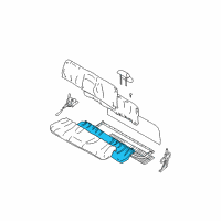 OEM 2002 Chevrolet Silverado 2500 HD Pad, Rear Seat Cushion Diagram - 12474155