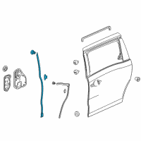 OEM 2020 Honda Odyssey Seal Assy., R. FR. Slide Door Gap Diagram - 72812-THR-A11