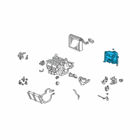 OEM 2007 Honda Accord Case Sub-Assy., Duct Diagram - 79107-SDN-A01