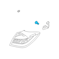 OEM 2013 Hyundai Genesis Bulb Diagram - 18642-21007-I