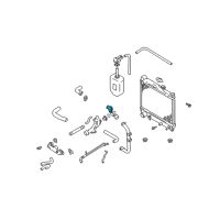 OEM 2001 Chevrolet Tracker Engine Coolant Pipe (On Esn) Diagram - 91176175