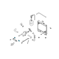 OEM Chevrolet Tracker Gasket, Engine Coolant Manifold Diagram - 91176177