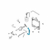 OEM 2004 Chevrolet Tracker Radiator Coolant Inlet Pipe (Upper) Diagram - 91176172