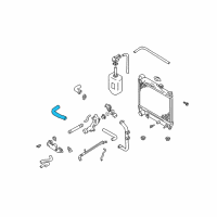 OEM 2001 Chevrolet Tracker Radiator Outlet Hose Diagram - 30027984