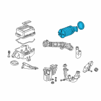 OEM Acura Integra Air Cleaner Element Diagram - 17220-P72-505