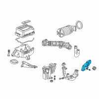 OEM Acura Integra Tube Assembly B, Air In. Diagram - 17245-P72-000