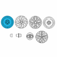 OEM 2019 Toyota Camry Wheel, Steel Diagram - 42611-06D90
