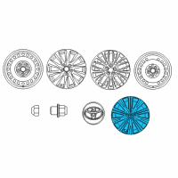 OEM 2019 Toyota Camry Wheel Cover Diagram - 42602-33190