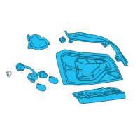 OEM Chevrolet Impala Tail Lamp Assembly Diagram - 84527172