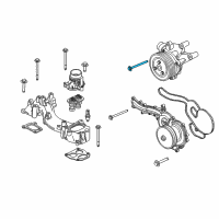 OEM 2019 Ford F-250 Super Duty Water Pump Assembly Diagram - HC3Z-8501-A