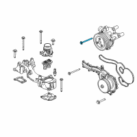 OEM 2021 Ford F-350 Super Duty Water Pump Assembly Diagram - LC3Z-8501-B