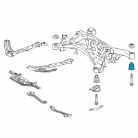 OEM Lexus GS F Cushion, Rear Suspension Member Diagram - 52275-24050