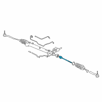 OEM Cadillac CTS Rod Kit, Steering Linkage Inner Tie Diagram - 89060189