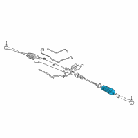 OEM 2007 Cadillac CTS Boot Kit, Steering Gear Diagram - 89047662