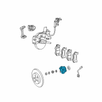 OEM 1997 Dodge Caravan Brake Hub And Bearing Diagram - 4641517AD