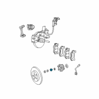 OEM 2006 Dodge Caravan Nut-Hub Diagram - 6500298