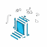 OEM 2012 Toyota Sequoia Radiator Assembly Diagram - 16410-AZ005