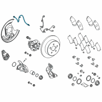 OEM 2018 Toyota C-HR Brake Hose Diagram - 90947-W2069