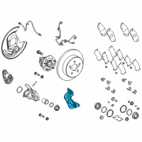 OEM 2019 Toyota C-HR Caliper Support Diagram - 47821-F9010