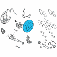 OEM 2021 Toyota C-HR Rotor Diagram - 42431-F4020