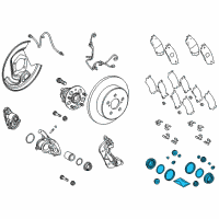 OEM 2019 Toyota C-HR Caliper Seal Kit Diagram - 04479-F4010