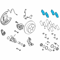 OEM 2021 Toyota C-HR Rear Pads Diagram - 04466-F4010