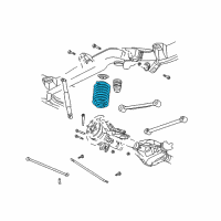 OEM 2004 Chevrolet SSR Rear Spring Diagram - 15115531