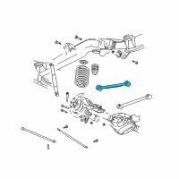 OEM 2004 Chevrolet SSR Rear Upper Control Arm Assembly Diagram - 15116112