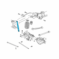 OEM Chevrolet SSR Rear Shock Absorber Assembly Diagram - 15209863