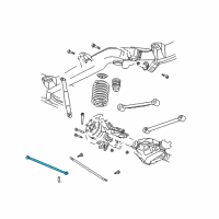 OEM Chevrolet Trailblazer Rod Asm-Rear Axle Tie Diagram - 15241319