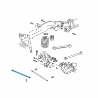 OEM Chevrolet SSR Rod Asm-Rear Axle Tie Diagram - 15241319