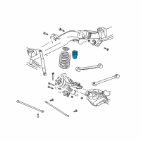 OEM 2005 GMC Envoy Auxiliary Spring Diagram - 10386222