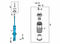 OEM 2022 GMC Yukon Strut Diagram - 84741585