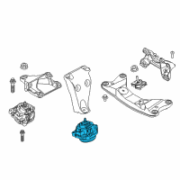 OEM 2016 BMW 428i xDrive Engine Mount Left Diagram - 22-11-6-862-549