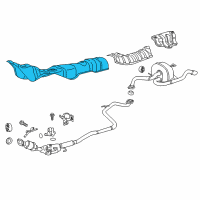 OEM 2019 Toyota Prius C Heat Shield Diagram - 58041-52010