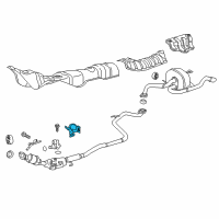 OEM 2014 Toyota Prius V Exhaust Pipe Protector Diagram - 17551-21030