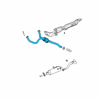 OEM 2002 Dodge Ram 1500 Converter-Exhaust Diagram - 52103466AC