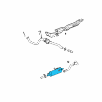 OEM Dodge Ram 1500 MUFFLER-Exhaust Diagram - 52103451AD