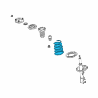 OEM 2006 Lexus RX400h Spring, Coil, Front Diagram - 48131-48510