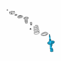 OEM Lexus RX400h Absorber Assy, Shock, Front LH Diagram - 48520-49875