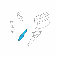 OEM Toyota Prius Plug-In Spark Plug Diagram - 90919-01275