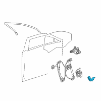 OEM 2009 Cadillac CTS Channel Asm-Front Side Door Window Rear Lower Diagram - 15874084